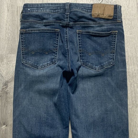 Women's American Eagle Next Level Flex Skinny Denim Jeans‎ Medium Wash 28x30 - Picture 9 of 10